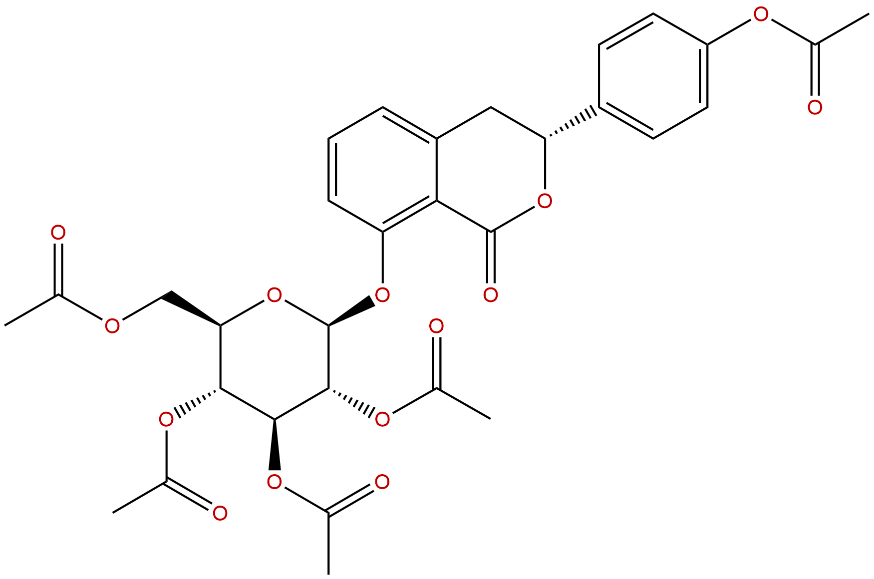 (3R)-Hydrangenol 8-O-glucoside pentaacetate