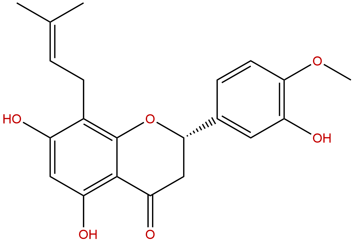 5,7,3'-Trihydroxy-4'-methoxy-8-prenylflavanone