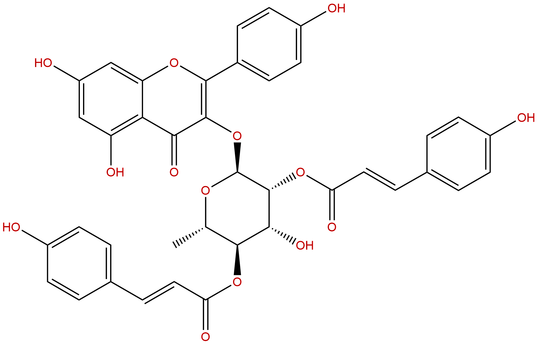 2",4"-Di-O-(E-p-coumaroyl)afzelin