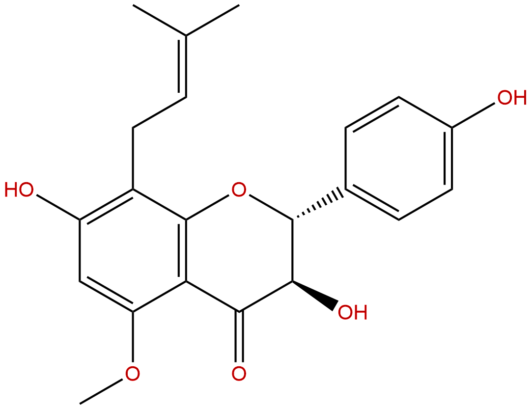 (2R,3R)-3,7,4'-Trihydroxy-5-methoxy-8-prenylflavanone