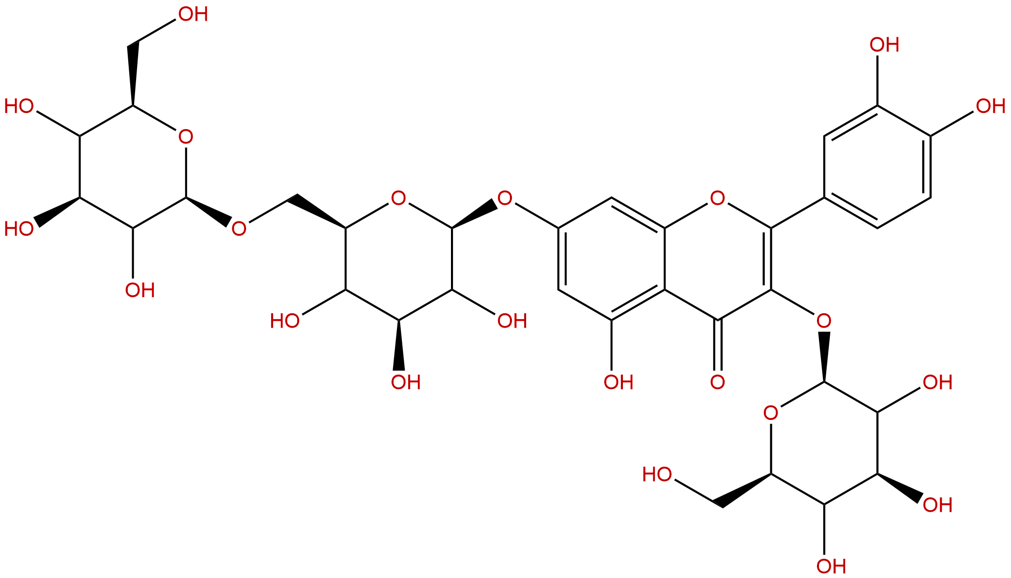 Quercetin 3-O-β-D-glucose-7-O-β-D-gentiobioside