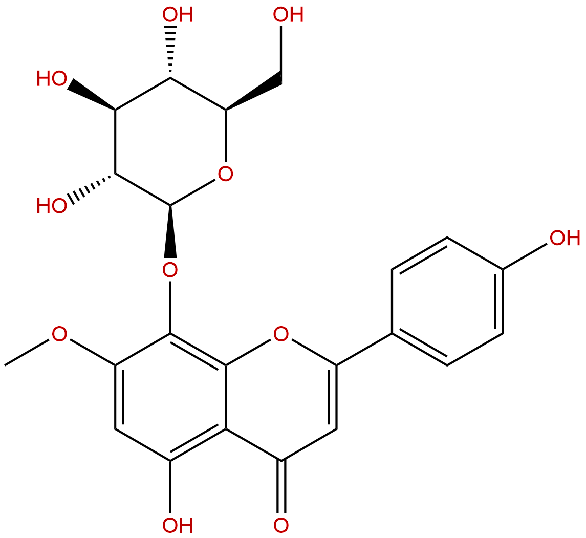 5,8,4'-Trihydroxy-7-methoxyflavone 8-O-glucoside