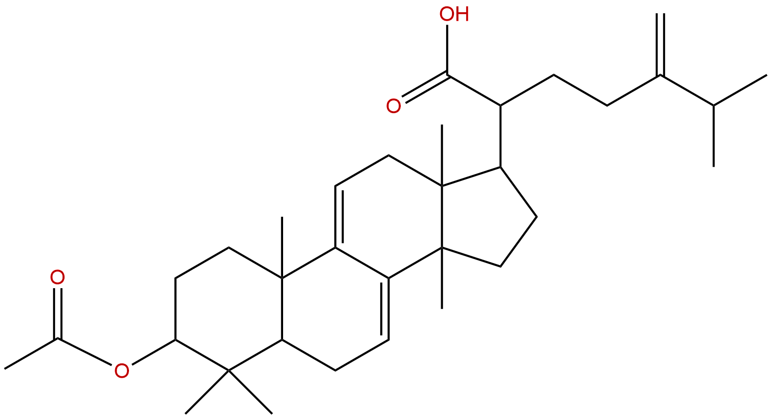 Dehydroeburicoic acid monoacetate
