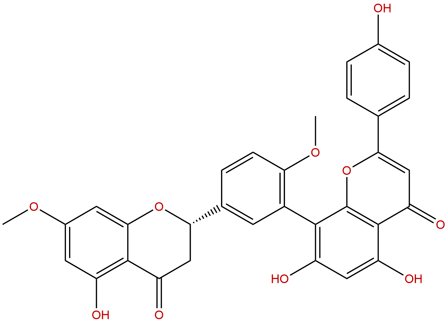 2,3-Dihydroamentoflavone 7,4'-dimethyl ether