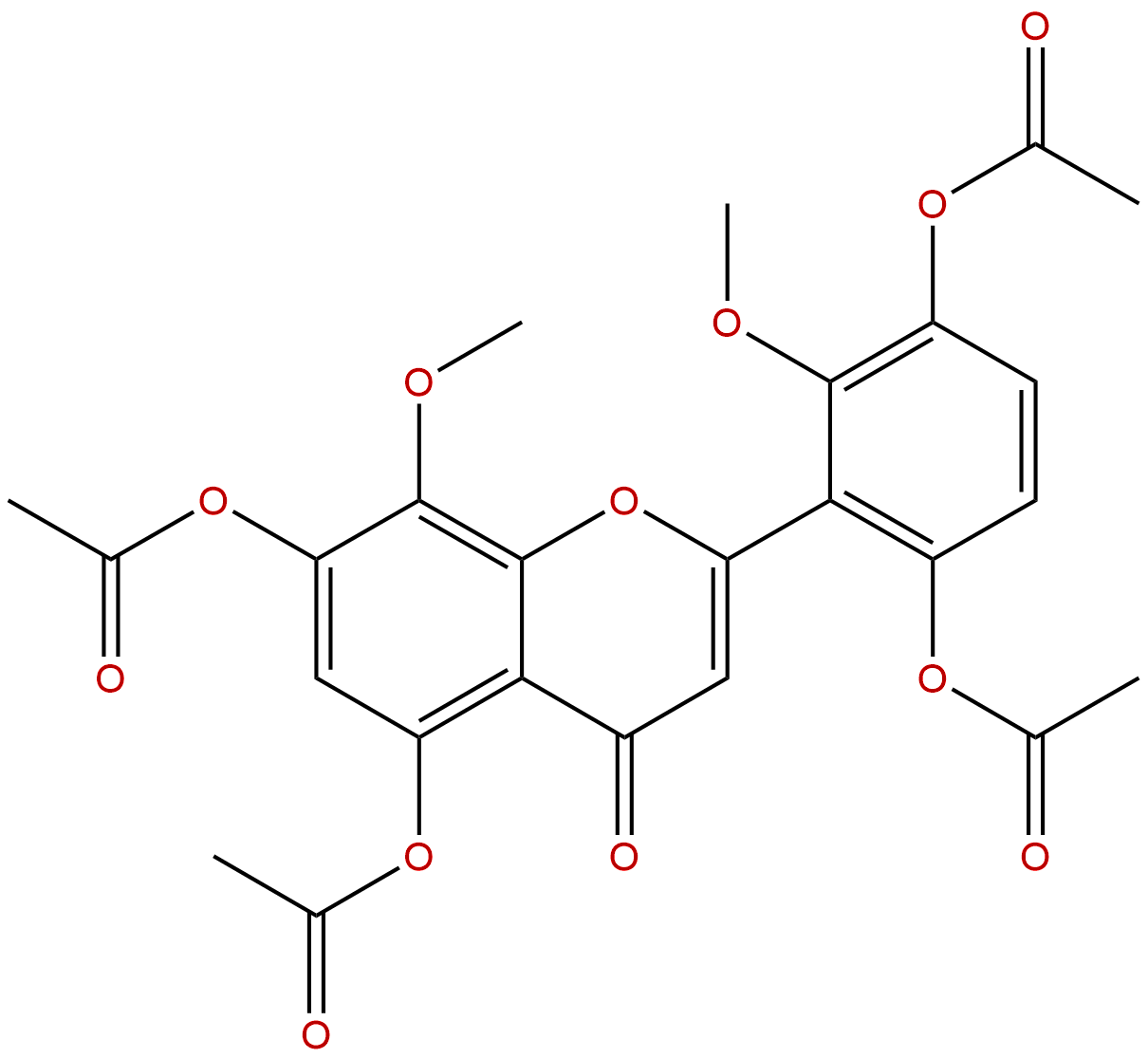 Viscidulin III tetraacetate