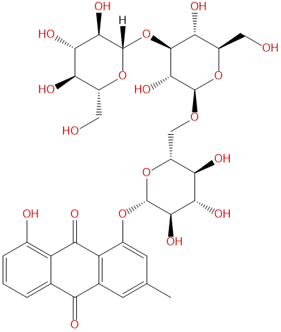 Chrysophanol triglucoside