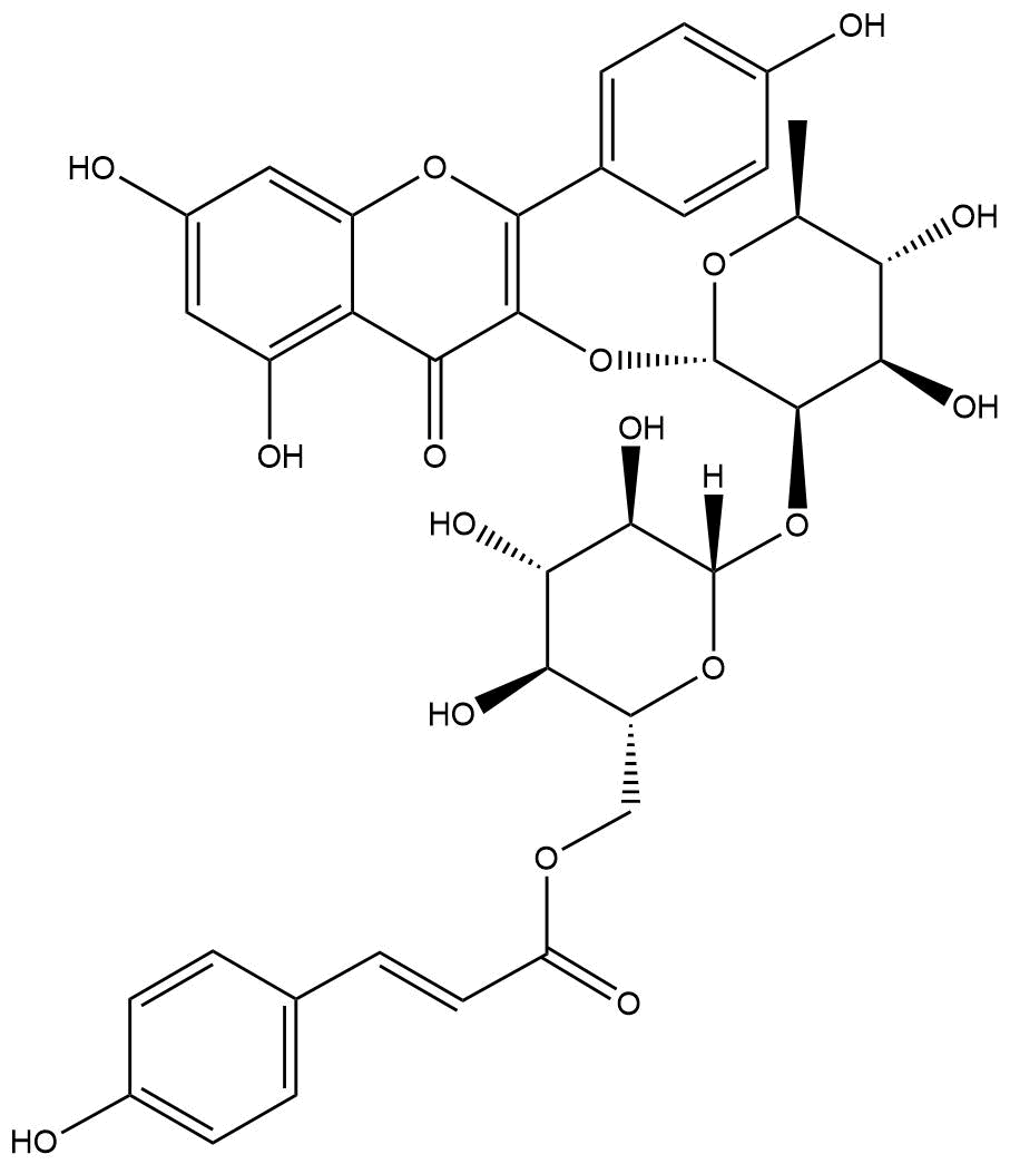 Kaempferol 3-O-β-D-(6''-p-coumaroyl)glucopyranosyl(1-2)-α-L-rhamnopyranoside