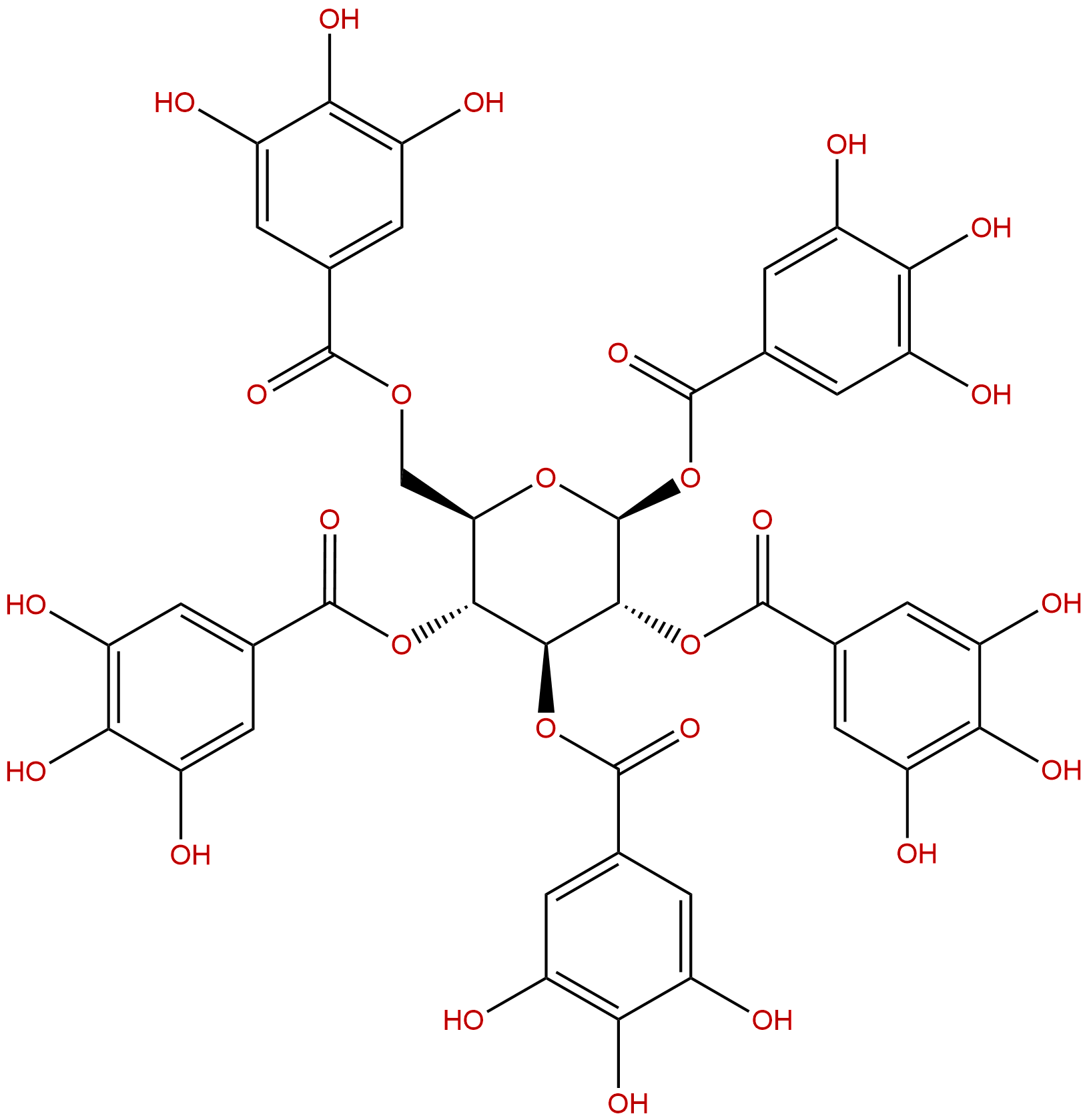 1,2,3,4,6-Pentagalloylglucose
