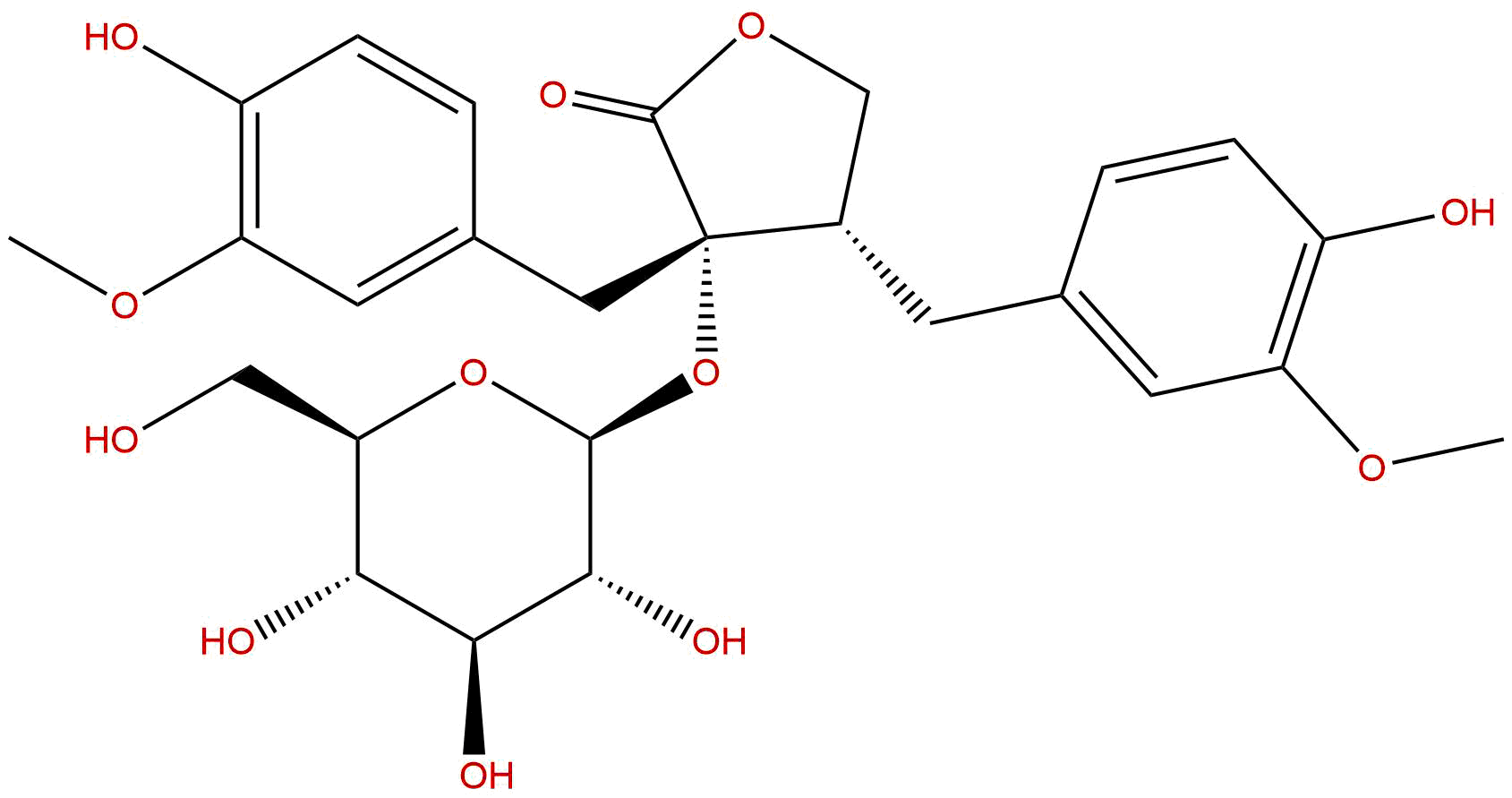 Nortrachelogenin-8'-O-β-D-glucopyranoside